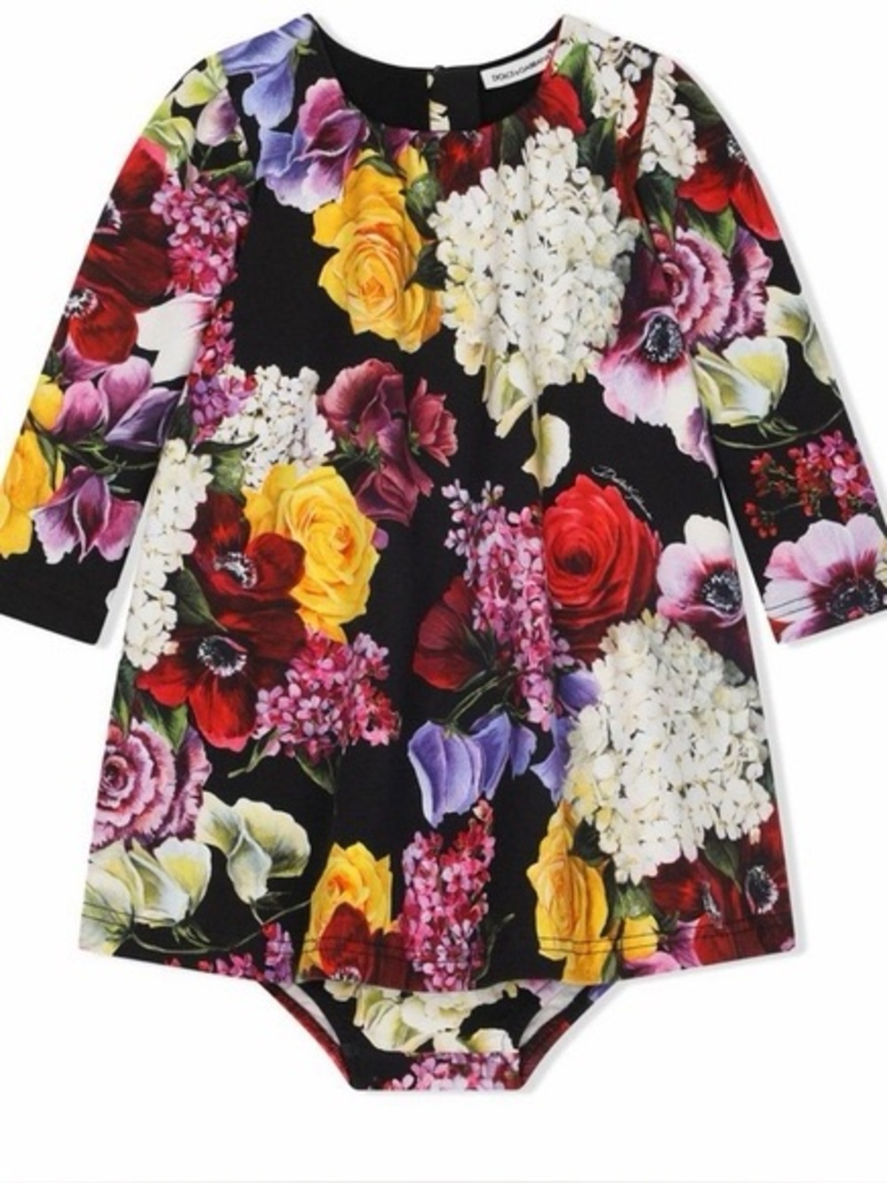 Dolce & Gabbana Black Floral Dress NWT